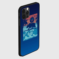 Чехол для iPhone 12 Pro Медведь на серфинге, цвет: 3D-черный — фото 2