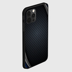 Чехол для iPhone 12 Pro Хромированная 3D броня, цвет: 3D-черный — фото 2
