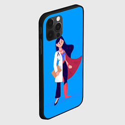Чехол для iPhone 12 Pro Медсестра Super Nurse Z, цвет: 3D-черный — фото 2