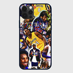 Чехол для iPhone 12 Pro КОБИ БРАЙАНТ KOBE BRYANT, цвет: 3D-черный