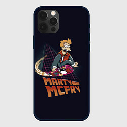 Чехол для iPhone 12 Pro Back to Futurama, цвет: 3D-черный