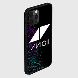 Чехол для iPhone 12 Pro AVICII RAIBOW STYLE, цвет: 3D-черный — фото 2