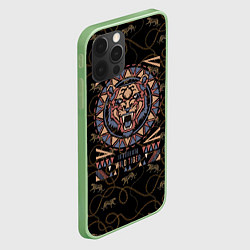 Чехол для iPhone 12 Pro WILD TIGER, цвет: 3D-салатовый — фото 2