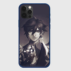 Чехол для iPhone 12 Pro Zhongli Vago Mundo, цвет: 3D-тёмно-синий