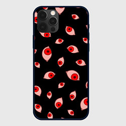 Чехол для iPhone 12 Pro Взгляд тьмы, цвет: 3D-черный
