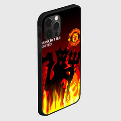 Чехол для iPhone 12 Pro MANCHESTER UNITED ДЬЯВОЛ, цвет: 3D-черный — фото 2