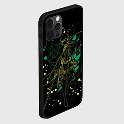 Чехол для iPhone 12 Pro Атака Титанов, Леви Аккерман, цвет: 3D-черный — фото 2