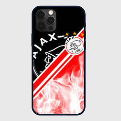 Чехол для iPhone 12 Pro FC AJAX AMSTERDAM ФК АЯКС, цвет: 3D-черный