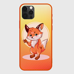 Чехол для iPhone 12 Pro Лися, цвет: 3D-красный