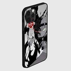 Чехол для iPhone 12 Pro Черный Аста демон Чёрный клевер, цвет: 3D-черный — фото 2