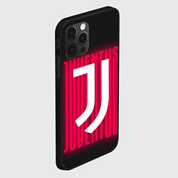 Чехол для iPhone 12 Pro JUVENTUS ЮВЕНТУС НЕОН, цвет: 3D-черный — фото 2