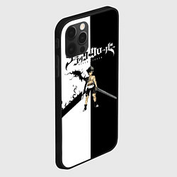 Чехол для iPhone 12 Pro Чёрный Аста vs Аста Чёрный клевер, цвет: 3D-черный — фото 2
