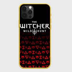 Чехол для iPhone 12 Pro THE WITCHER 1, цвет: 3D-желтый