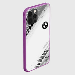 Чехол для iPhone 12 Pro BMW ПРОТЕКТОР ШИН, цвет: 3D-сиреневый — фото 2