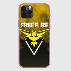 Чехол для iPhone 12 Pro FREEFIRE YELLOW SMOKE Z, цвет: 3D-малиновый