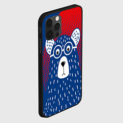Чехол для iPhone 12 Pro Медведь, цвет: 3D-черный — фото 2