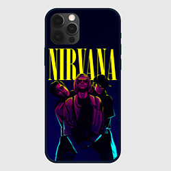 Чехол для iPhone 12 Pro Nirvana Neon, цвет: 3D-черный
