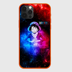 Чехол для iPhone 12 Pro Космический Луффи One Piece, цвет: 3D-красный