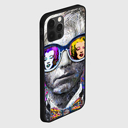 Чехол для iPhone 12 Pro Andy Warhol Энди Уорхол, цвет: 3D-черный — фото 2