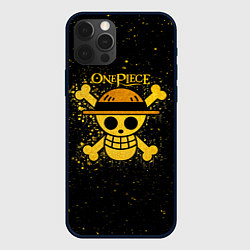 Чехол для iPhone 12 Pro Веселый Роджер пиратов Соломенной Шляпы, цвет: 3D-черный