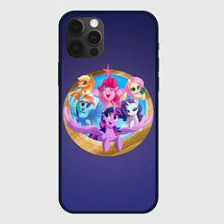 Чехол для iPhone 12 Pro Pony team, цвет: 3D-черный