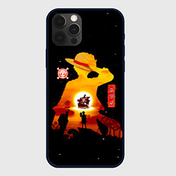 Чехол для iPhone 12 Pro Манки Д Луффи пираты Соломенной Шляпы, цвет: 3D-черный