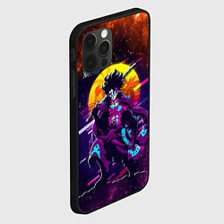 Чехол для iPhone 12 Pro One Piece боевой кибер - Луффи, цвет: 3D-черный — фото 2