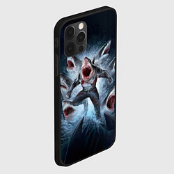 Чехол для iPhone 12 Pro АКУЛА МОНСТР, цвет: 3D-черный — фото 2