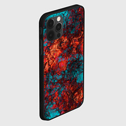 Чехол для iPhone 12 Pro Текстура камня, цвет: 3D-черный — фото 2