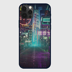 Чехол для iPhone 12 Pro Neon Tokyo, цвет: 3D-черный