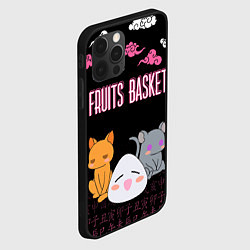 Чехол для iPhone 12 Pro FRUITS BASKET ГЛАВНЫЕ ГЕРОИ, цвет: 3D-черный — фото 2