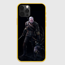 Чехол для iPhone 12 Pro The Witcher, цвет: 3D-желтый