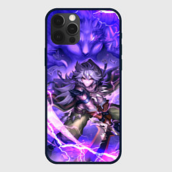 Чехол для iPhone 12 Pro Рэйзор Genshin Impact Геншин Импакт Z, цвет: 3D-черный
