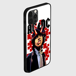 Чехол для iPhone 12 Pro ACDC Ангус Янг, цвет: 3D-черный — фото 2