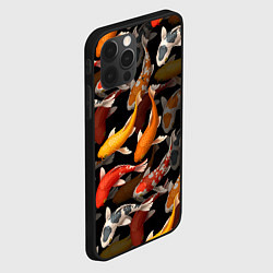 Чехол для iPhone 12 Pro Карпы кои Японские карпы, цвет: 3D-черный — фото 2