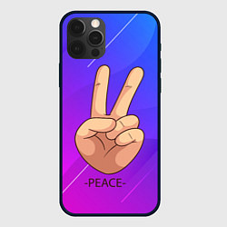 Чехол для iPhone 12 Pro ВСЕМ МИР PEACE Z, цвет: 3D-черный
