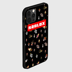 Чехол для iPhone 12 Pro ROBLOX PATTERN РОБЛОКС Z, цвет: 3D-черный — фото 2