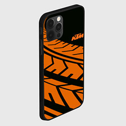 Чехол для iPhone 12 Pro ORANGE KTM КТМ Z, цвет: 3D-черный — фото 2