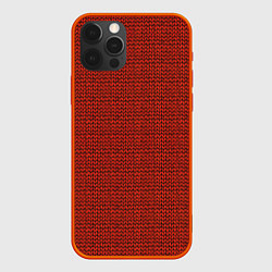 Чехол для iPhone 12 Pro Красная вязь, цвет: 3D-красный