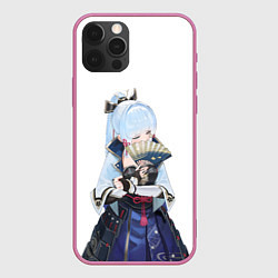 Чехол для iPhone 12 Pro КАМИСАТО АЯКА КРИО, цвет: 3D-малиновый