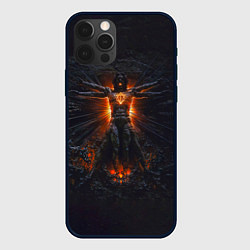 Чехол для iPhone 12 Pro Clayman - In Flames, цвет: 3D-черный