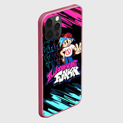 Чехол для iPhone 12 Pro Friday Night Funkin двоение, цвет: 3D-малиновый — фото 2