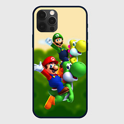 Чехол для iPhone 12 Pro 3DMario, цвет: 3D-черный