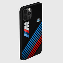 Чехол для iPhone 12 Pro BMW STRIPE, цвет: 3D-черный — фото 2
