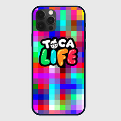 Чехол для iPhone 12 Pro Toca Life: Pixels, цвет: 3D-черный