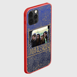 Чехол для iPhone 12 Pro Maneskin в серебре и золоте, цвет: 3D-красный — фото 2