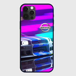 Чехол для iPhone 12 Pro NISSAN GT-R SKYLINE, цвет: 3D-черный