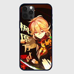 Чехол для iPhone 12 Pro Genshin Impact - Кадзуха, цвет: 3D-черный
