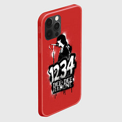 Чехол для iPhone 12 Pro Dee Dee Ramone, цвет: 3D-красный — фото 2