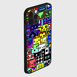 Чехол для iPhone 12 Pro Geometry Dash: All Skins, цвет: 3D-черный — фото 2